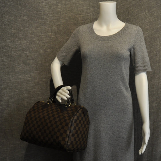 Louis Vuitton Damier Ebene Speedy 30 2 of 10