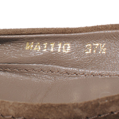 Louis Vuitton Suede Debbie Ballet Flats 37.5 Brown 6 of 7