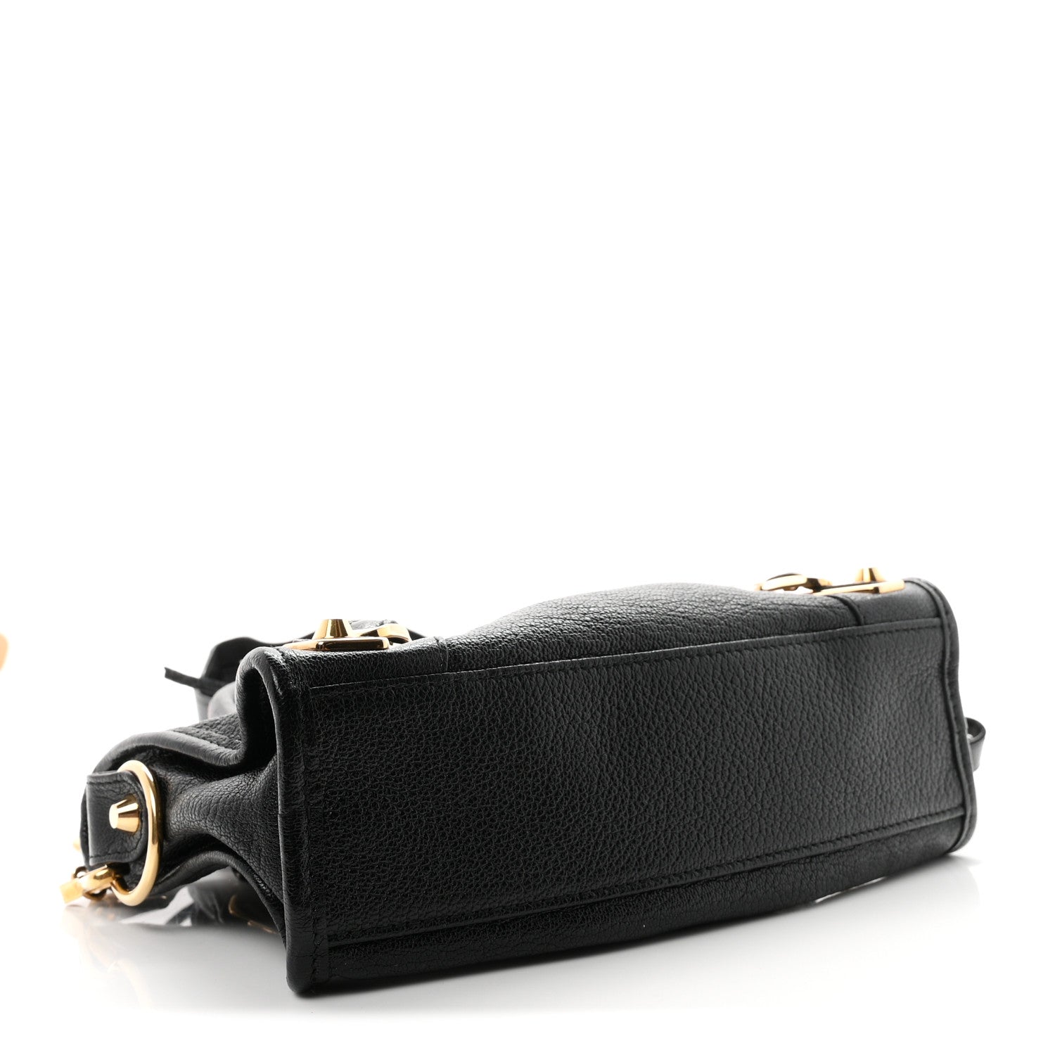 Balenciaga Chevre Gold Metallic Edge Hardware Mini City Black 4 of 10
