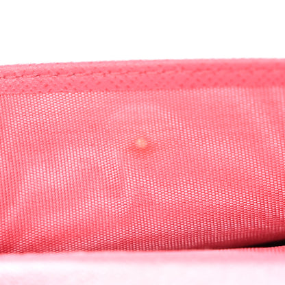 Prada Saffiano Metal Compact Snap Bi-Fold Wallet Peonia 10 of 11