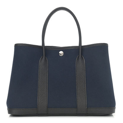 Hermes Toile Negonda Garden Party 30 TPM Bleu Marine Black 1 of 12