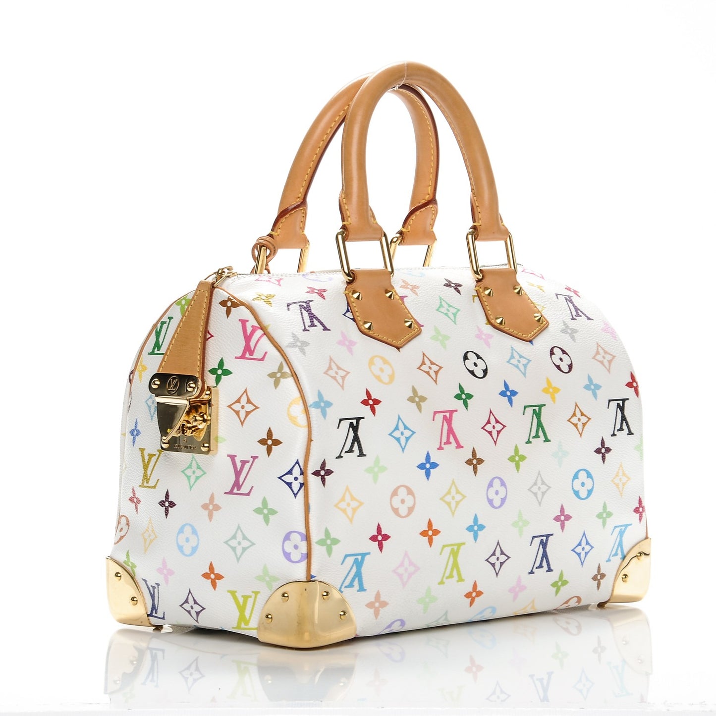 Monogram Multicolor Speedy 30 White