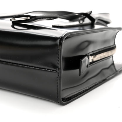 Prada Spazzolato Mini Re-Edition 1995 Double Handle Handbag Black 9 of 9