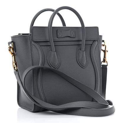Celine Baby Drummed Calfskin Nano Luggage Kohl 3 of 13
