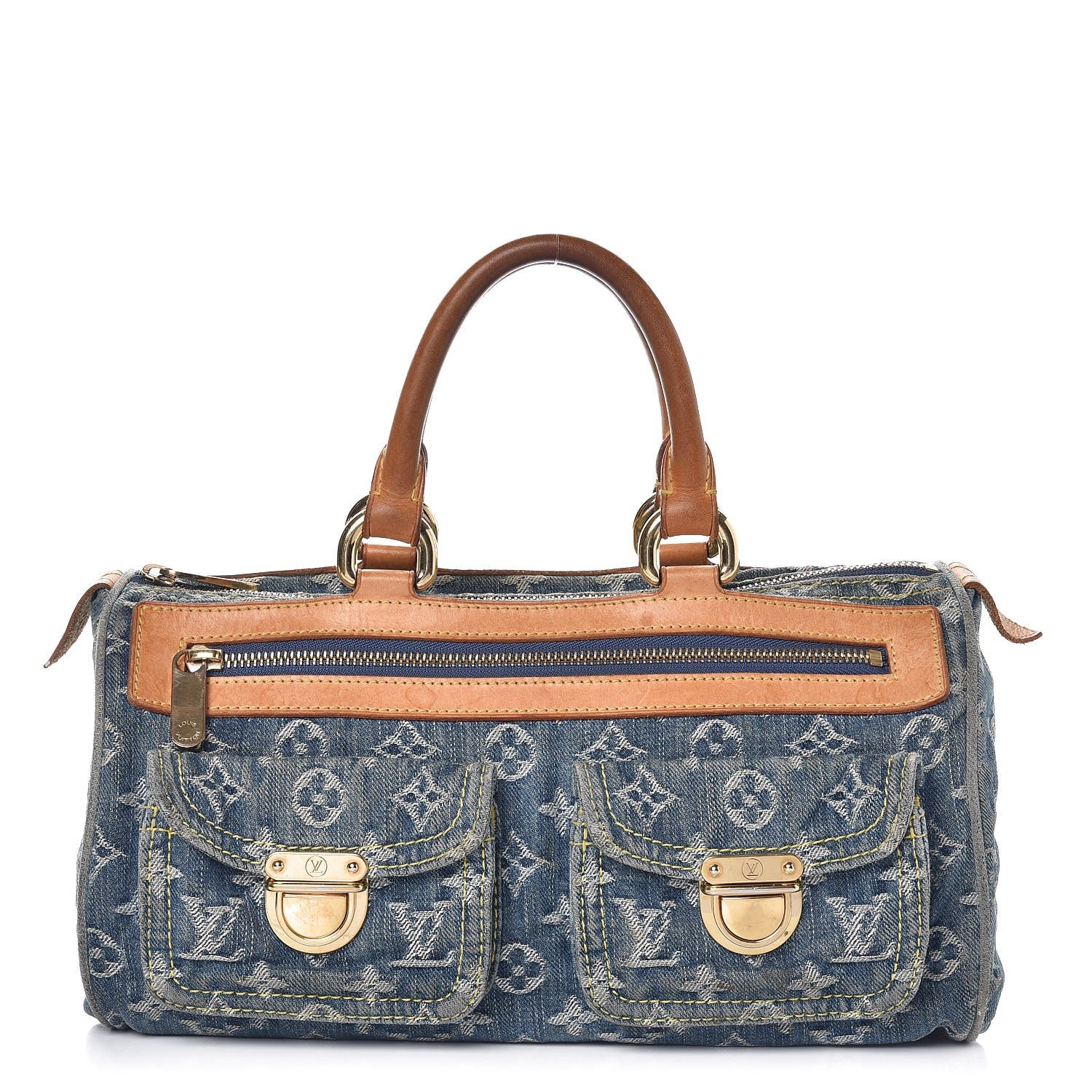 Louis Vuitton Monogram Denim Neo Speedy Blue 1 of 11