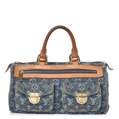 Louis Vuitton Monogram Denim Neo Speedy Blue 1 of 11