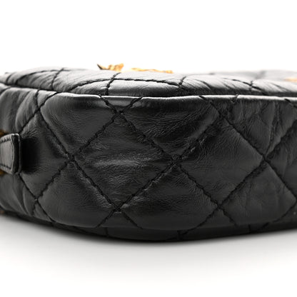 Chanel Aged Calfskin Quilted Mini Reissue Camera Case Black 9 of 10