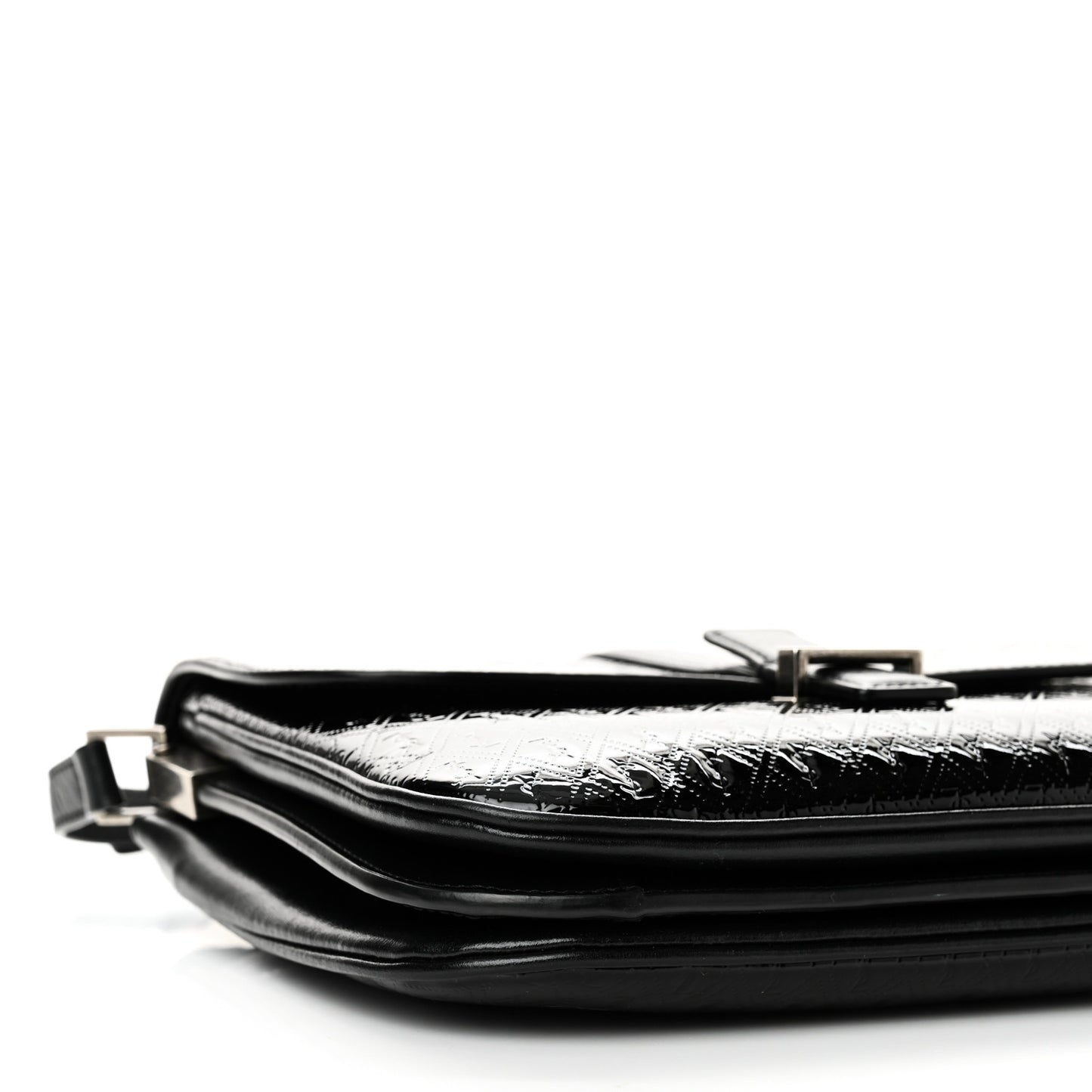 Patent Embossed Small Le Monogramme Satchel Black