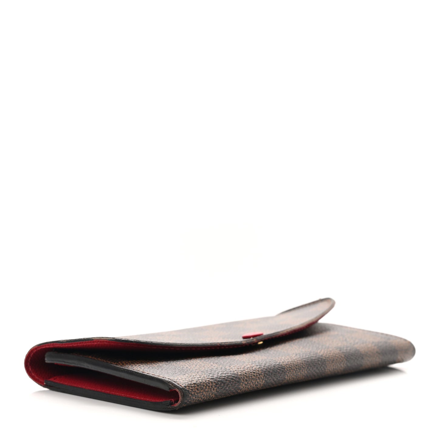 Damier Ebene Emilie Wallet Red