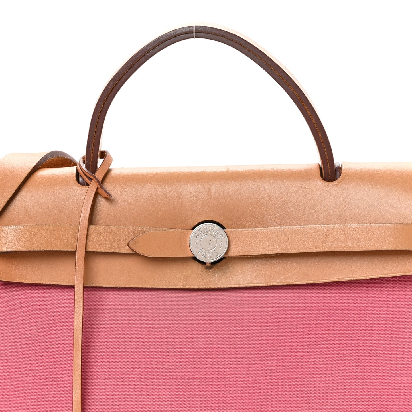 Vache Hunter Toile Herbag Zip 31 PM Rose Lipstick Natural