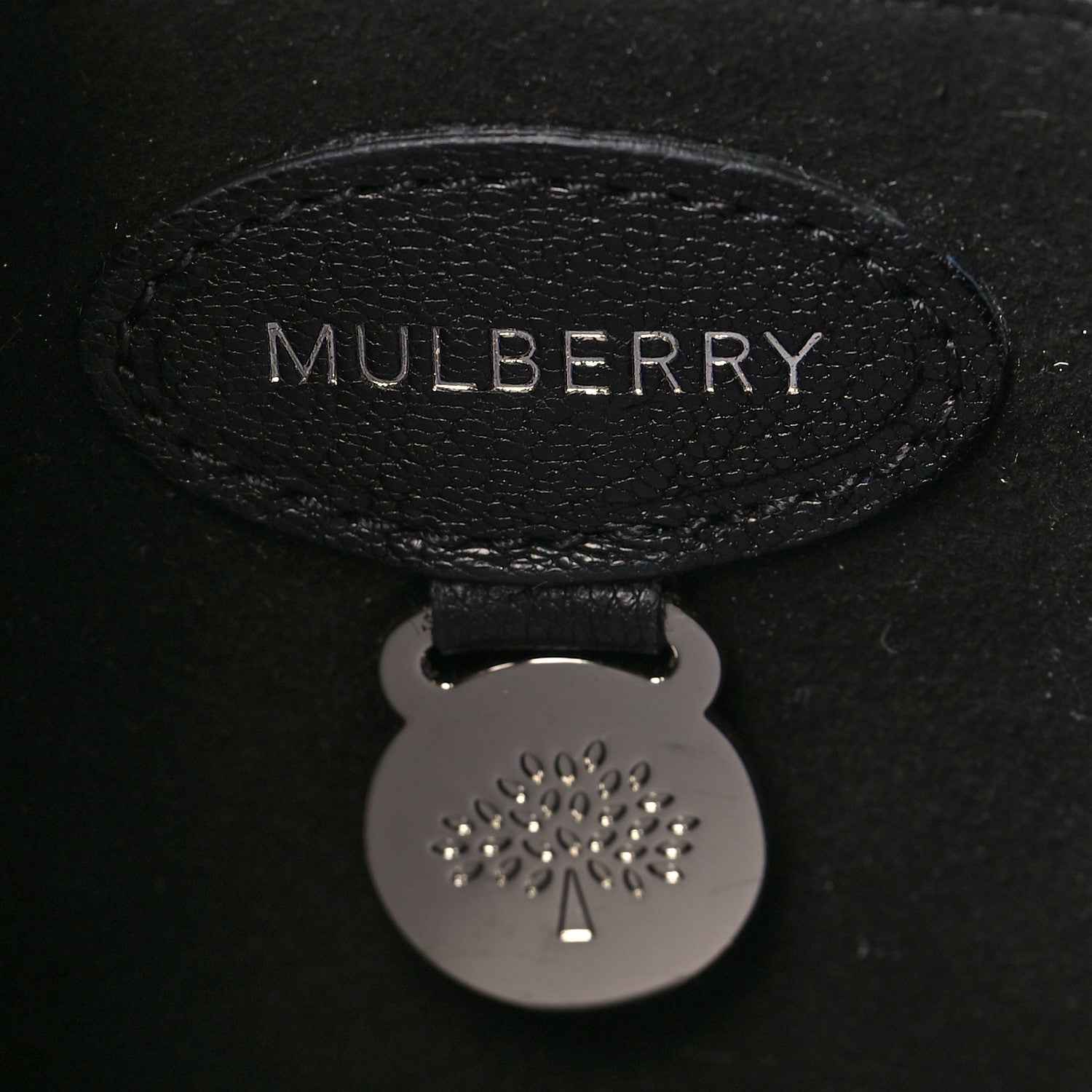 Mulberry Glossy Goatskin Small Lily Flap Black 6 of 9
