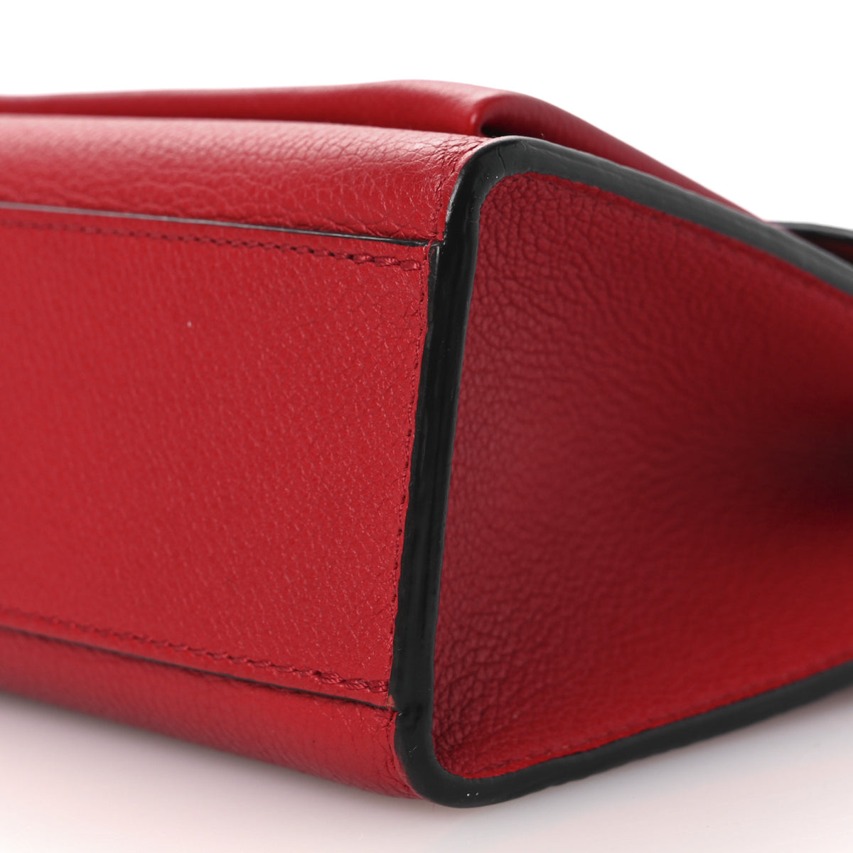 Soft Calfskin My Lockme Chain Bag BB Rubis