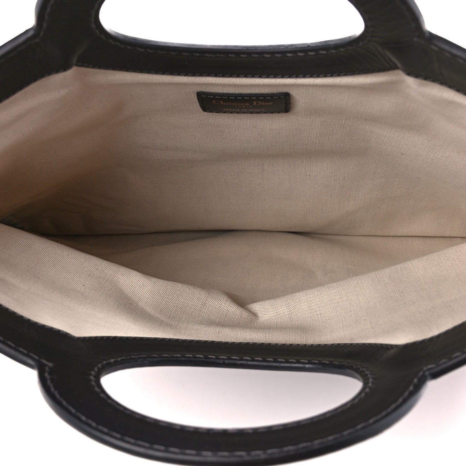 Christian Dior Oblique Fold Over Clutch Blue 5 of 10