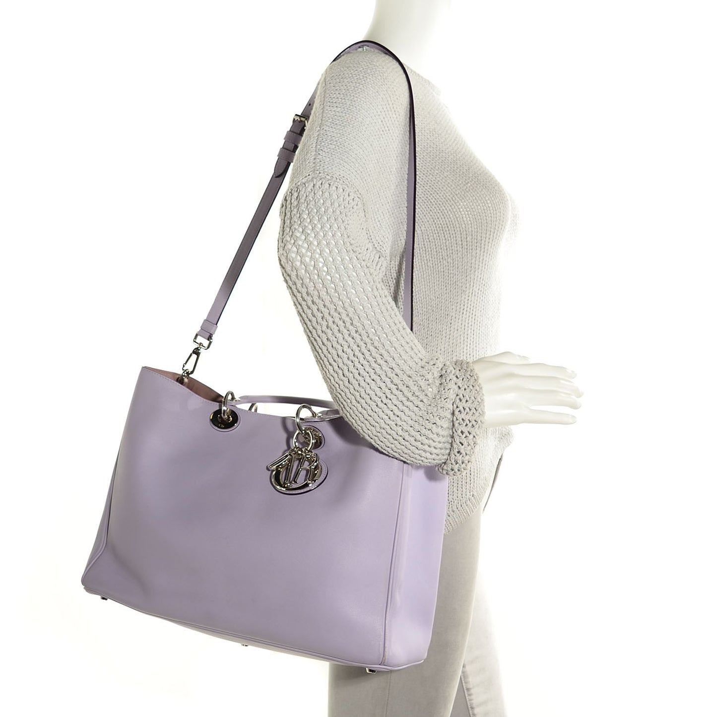 Calfskin Large Diorissimo Tote Lilac