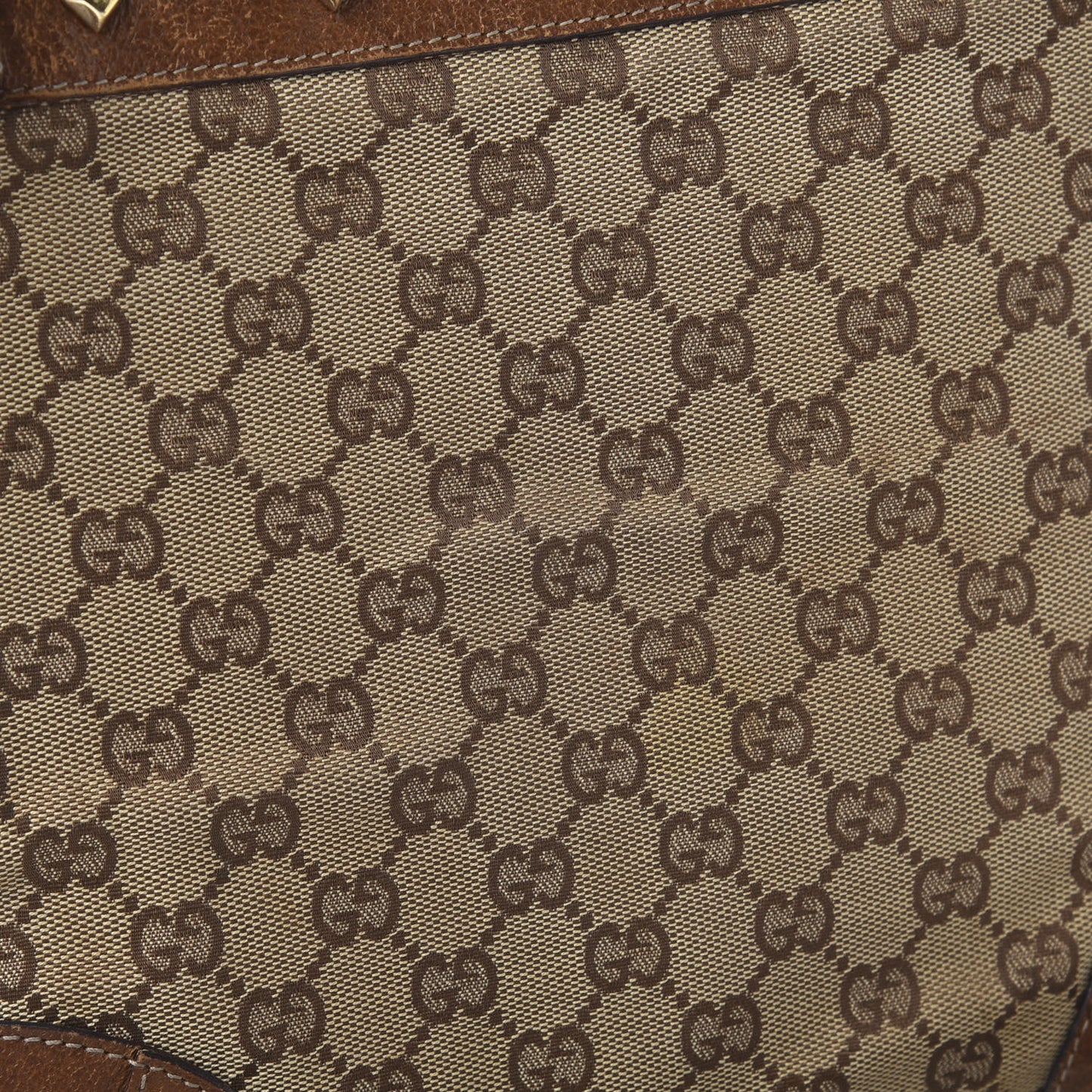 Monogram Studded Messenger Brown