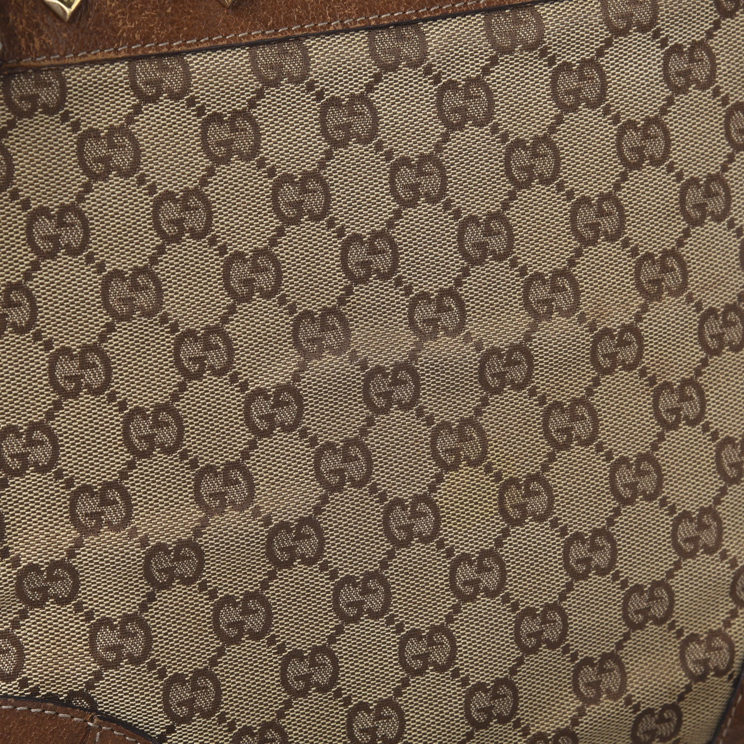 Gucci Monogram Studded Messenger Brown 11 of 19