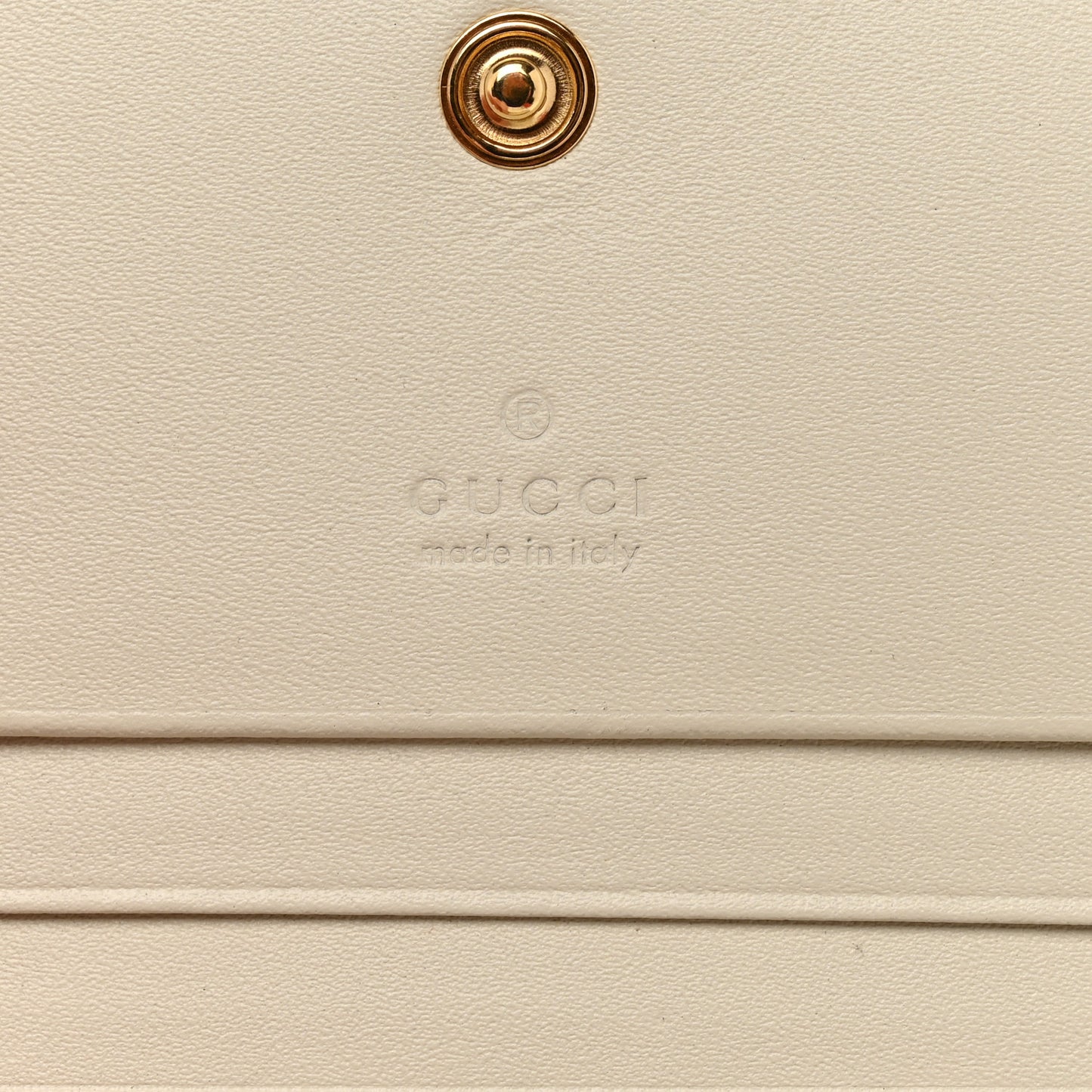 GG Supreme Monogram Les Pommes Card Case Wallet Beige Multicolor Mystic White