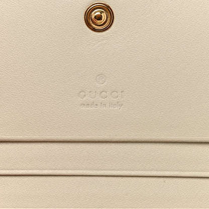 Gucci GG Supreme Monogram Les Pommes Card Case Wallet Beige Multicolor Mystic White 6 of 8