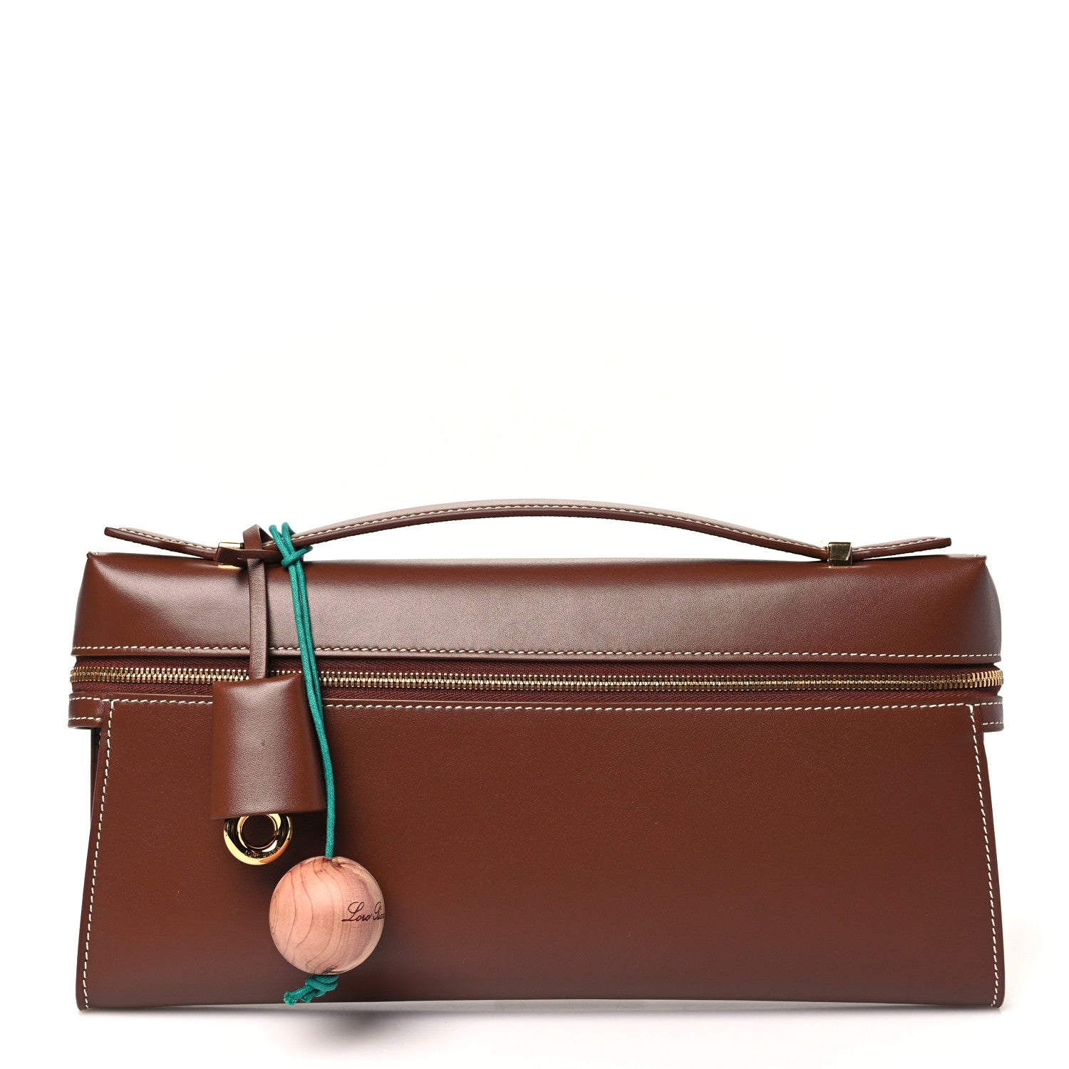 Loro Piana Smooth Calfskin Extra Clutch L29 Burnt Tan 1740838