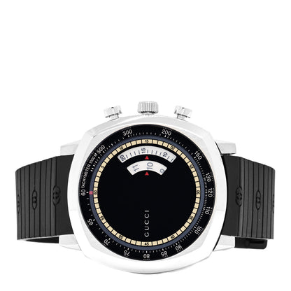 Gucci Stainless Steel Rubber 40mm Grip Quartz Watch Black 2 of 5