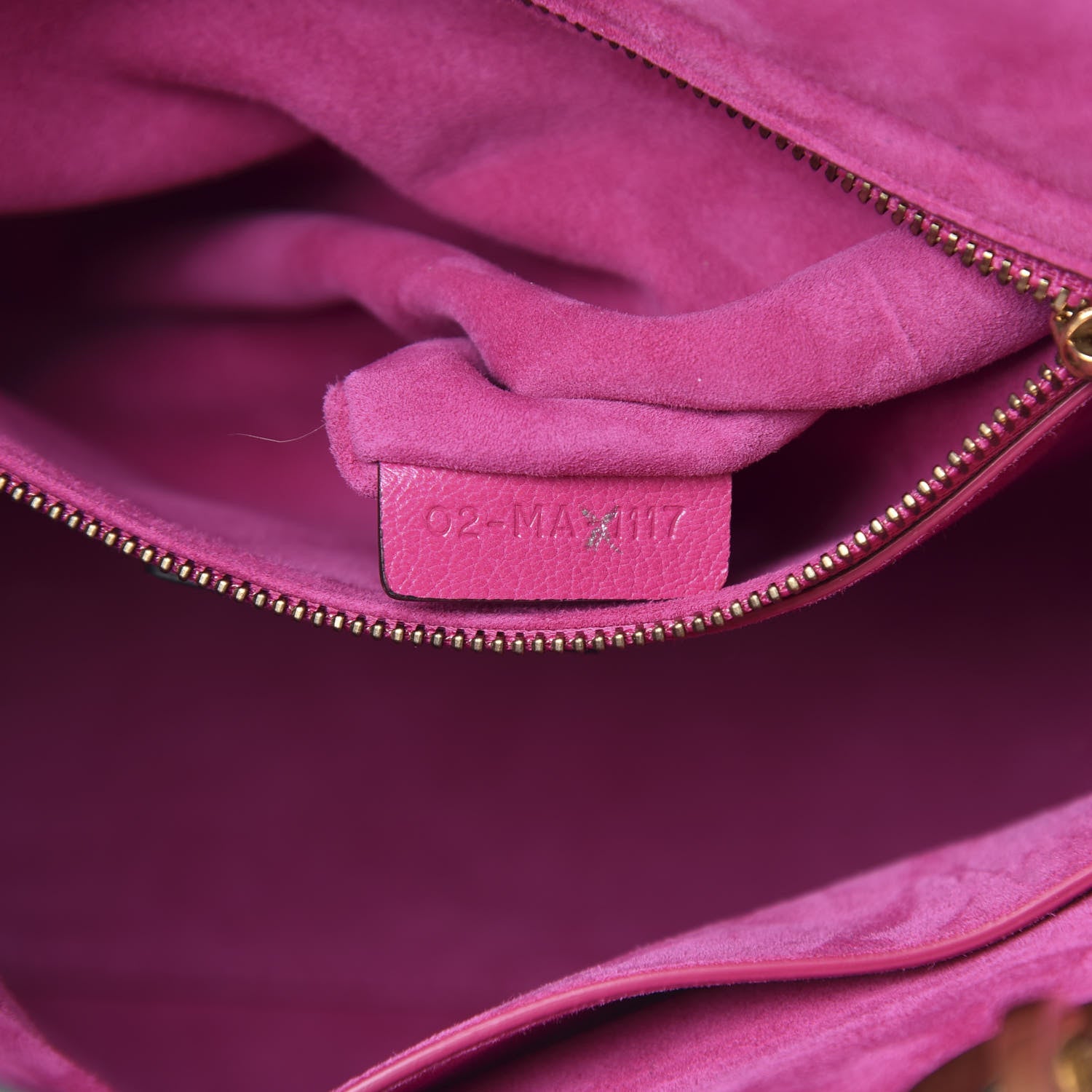 Christian Dior Goatskin Cannage Medium Lady Dior Fuchsia 6 of 9