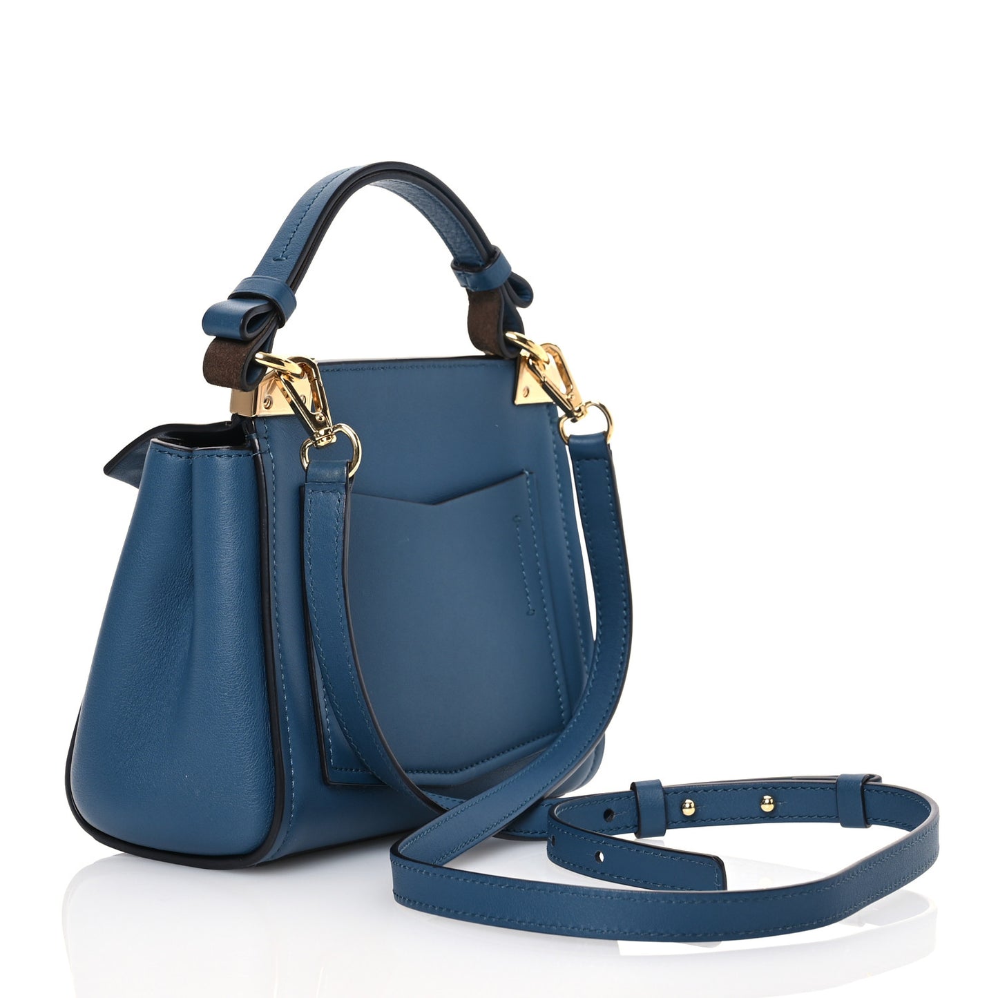 Calfskin Mini Mystic Shoulder Bag Navy