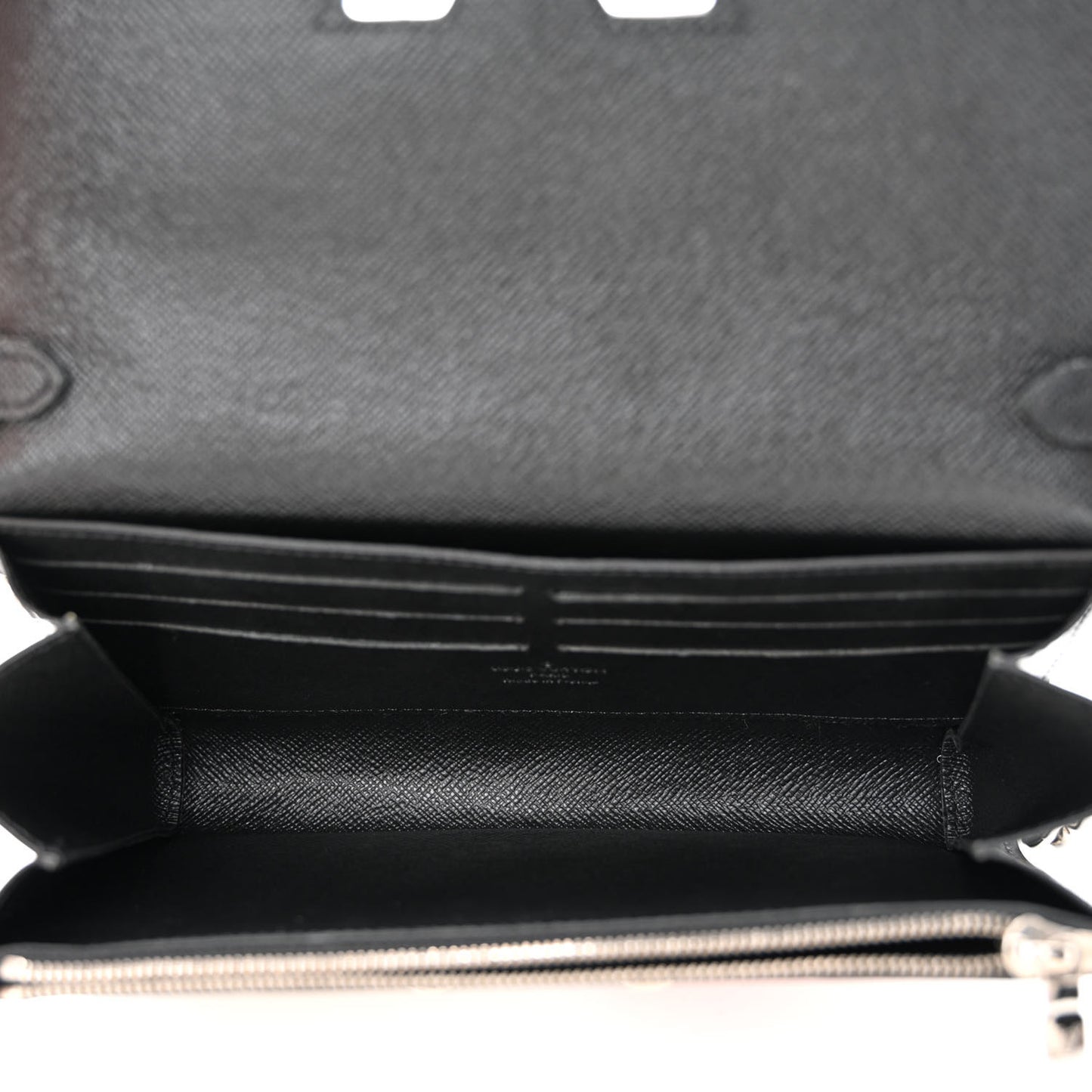 Epi Reverse Monogram Twist Chain Wallet Rose Ballerine