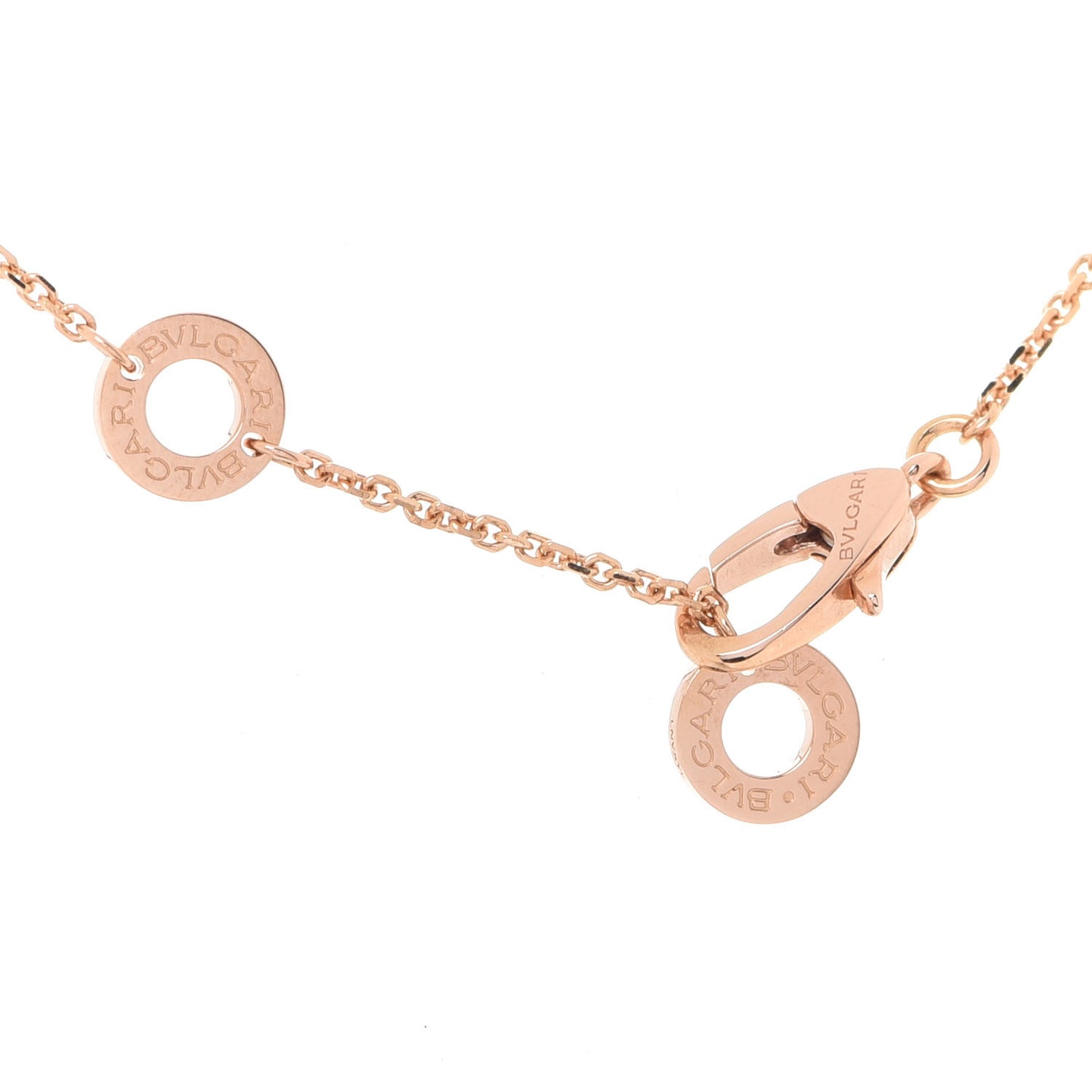 18K Rose Gold Diamond Mother of Pearl Small Divas' Dream Pendant Necklace