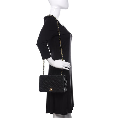 Chanel Lambskin Quilted Small Single Flap Black 2 of 10