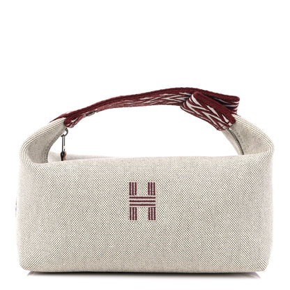 Hermes Canvas Small Bride-A-Brac Natural Rouge H 1 of 8