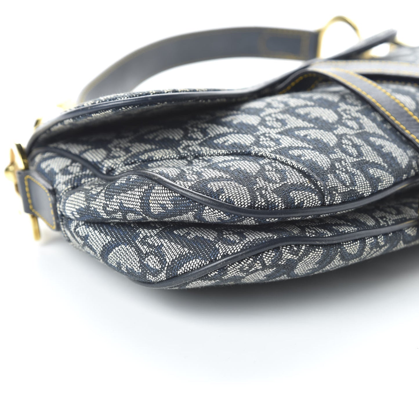Monogram Double Saddle Bag Navy Blue