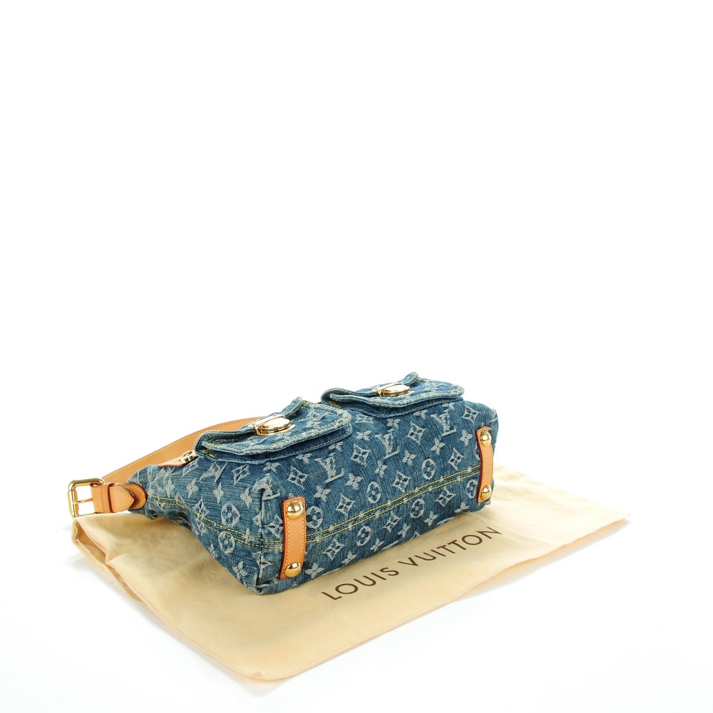 Monogram Denim Baggy PM Blue