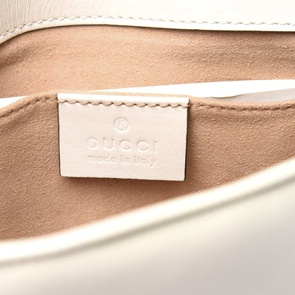 Gucci Calfskin Matelasse Mini GG Marmont Shoulder Bag White 5 of 11