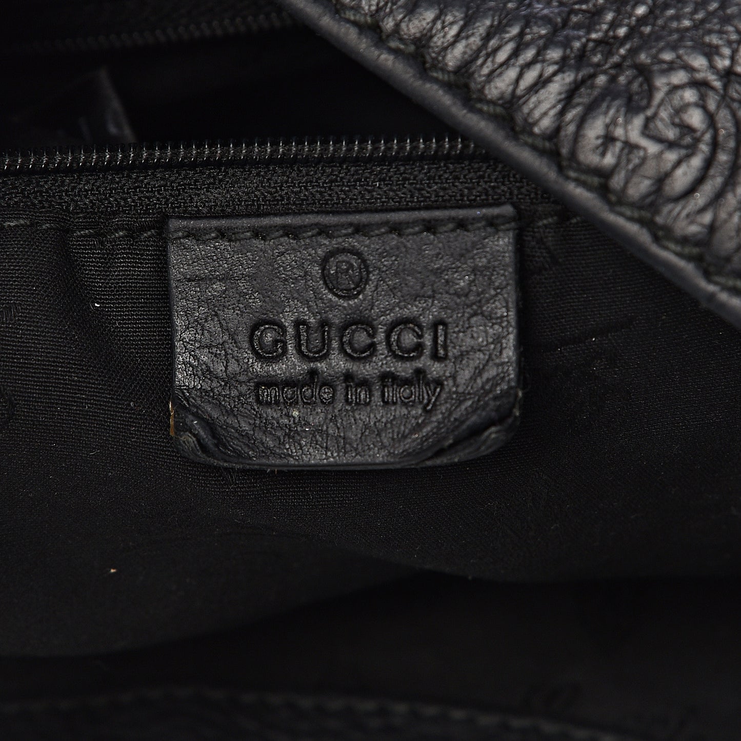 Guccissima Large New Ladies Web Hobo Black