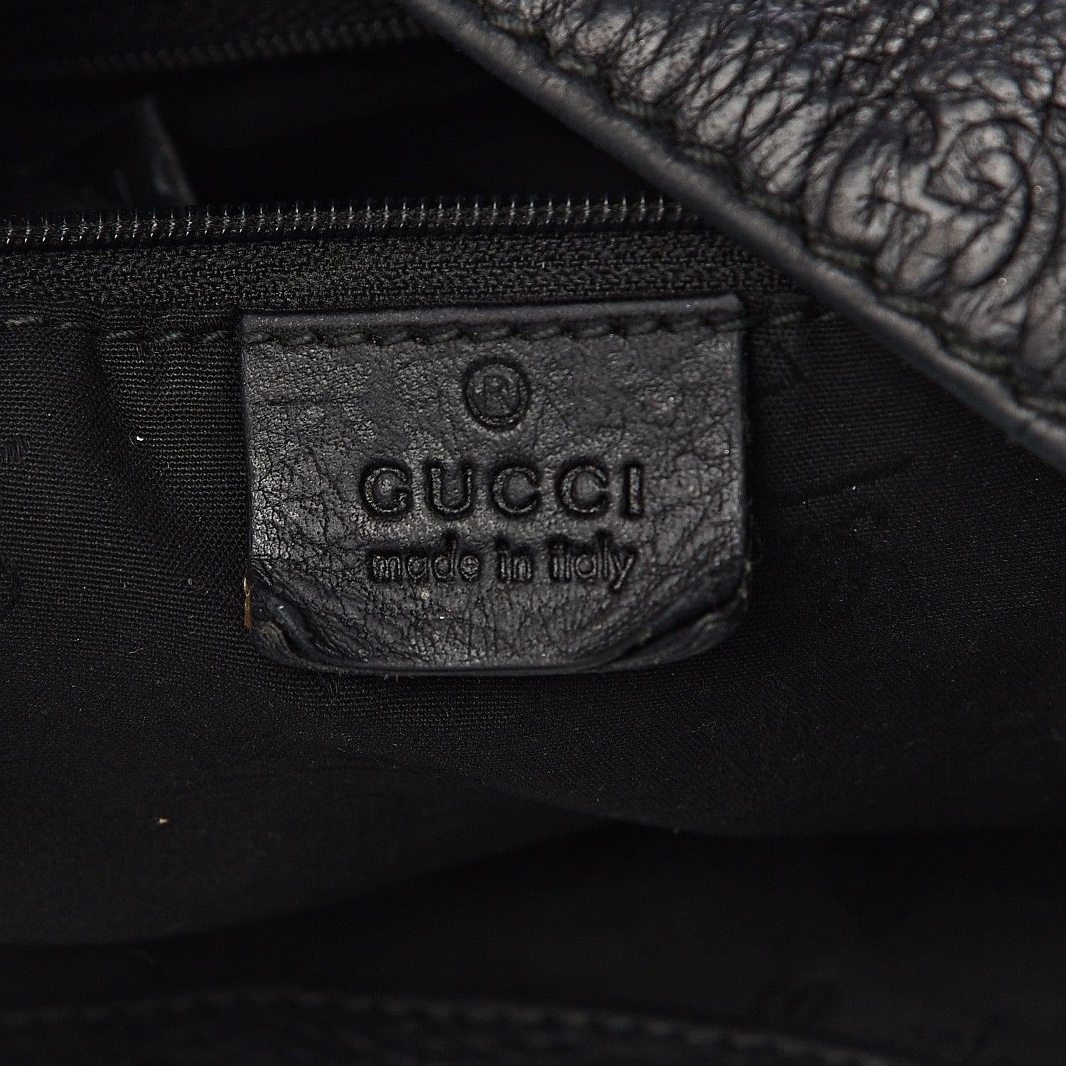 Gucci Guccissima Large New Ladies Web Hobo Black 6 of 14
