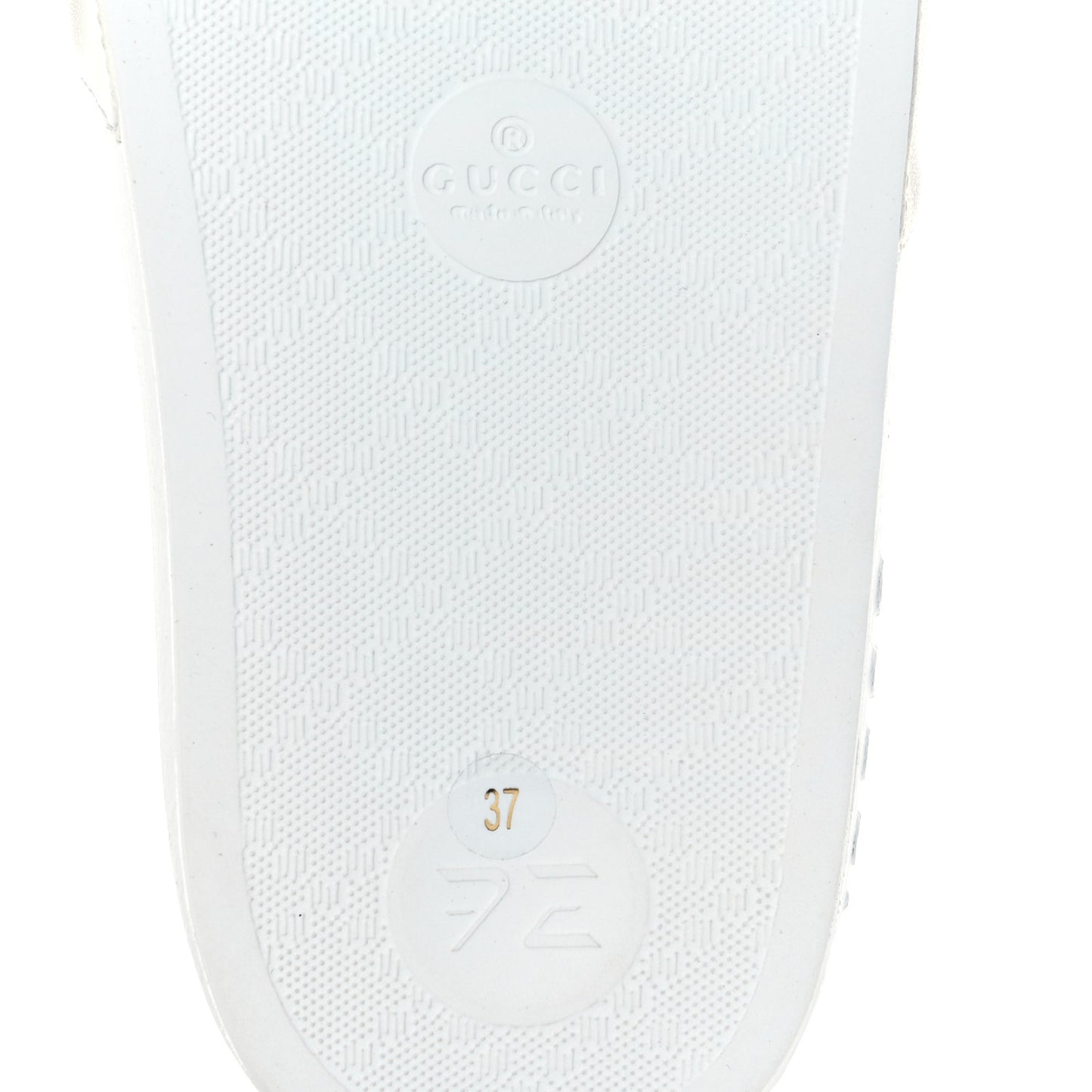 Nappa Interlocking G Cat Womens Pursuit Slide Sandals 37 Great White