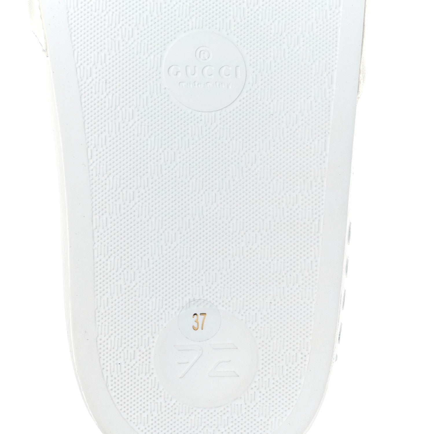 Gucci Nappa Interlocking G Cat Womens Pursuit Slide Sandals 37 Great White 6 of 7