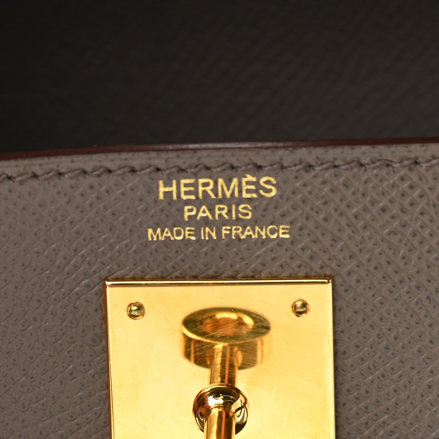 Hermes Epsom Kelly Sellier 32 Etain 5 of 10