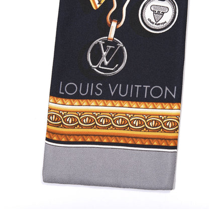 Louis Vuitton Silk Monogram Vendome Bandeau Navy 2 of 3
