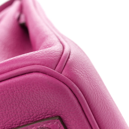Hermes Taurillon Novillo Verso Birkin 25 Magnolia Sienne 11 of 12