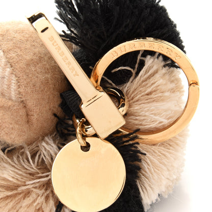 Burberry Cashmere Calf Hair Zebra Print Thomas Bear Keychain Charm 4 of 4