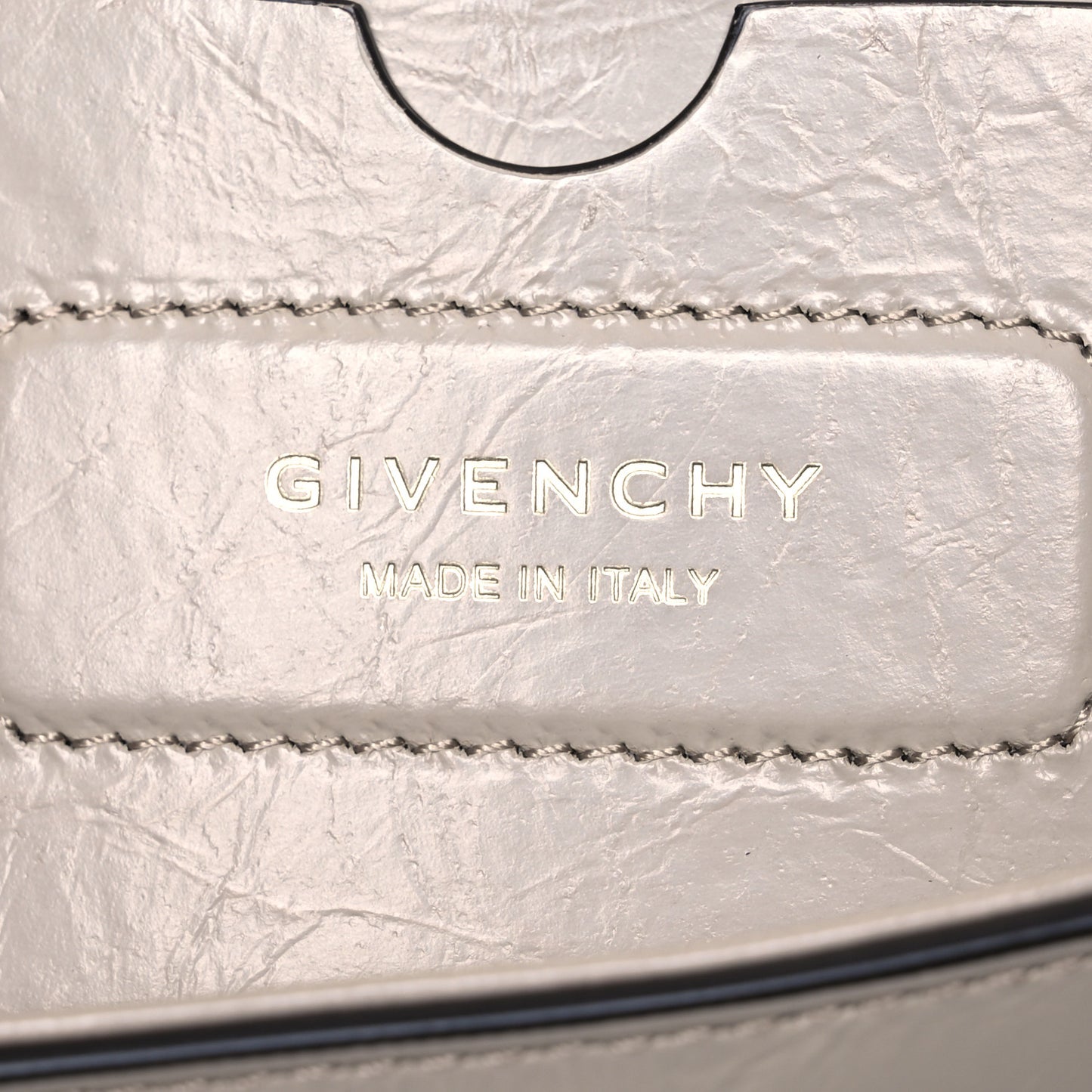 Creased Patent Calfskin Small ID Flap Dune