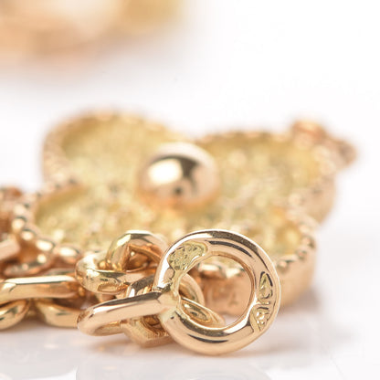 Van Cleef & Arpels 18K Yellow Gold 5 Motifs Vintage Alhambra Bracelet 5 of 6