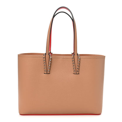 Christian Louboutin Calfskin Spikes East West Cabata Tote Nude 1 of 9