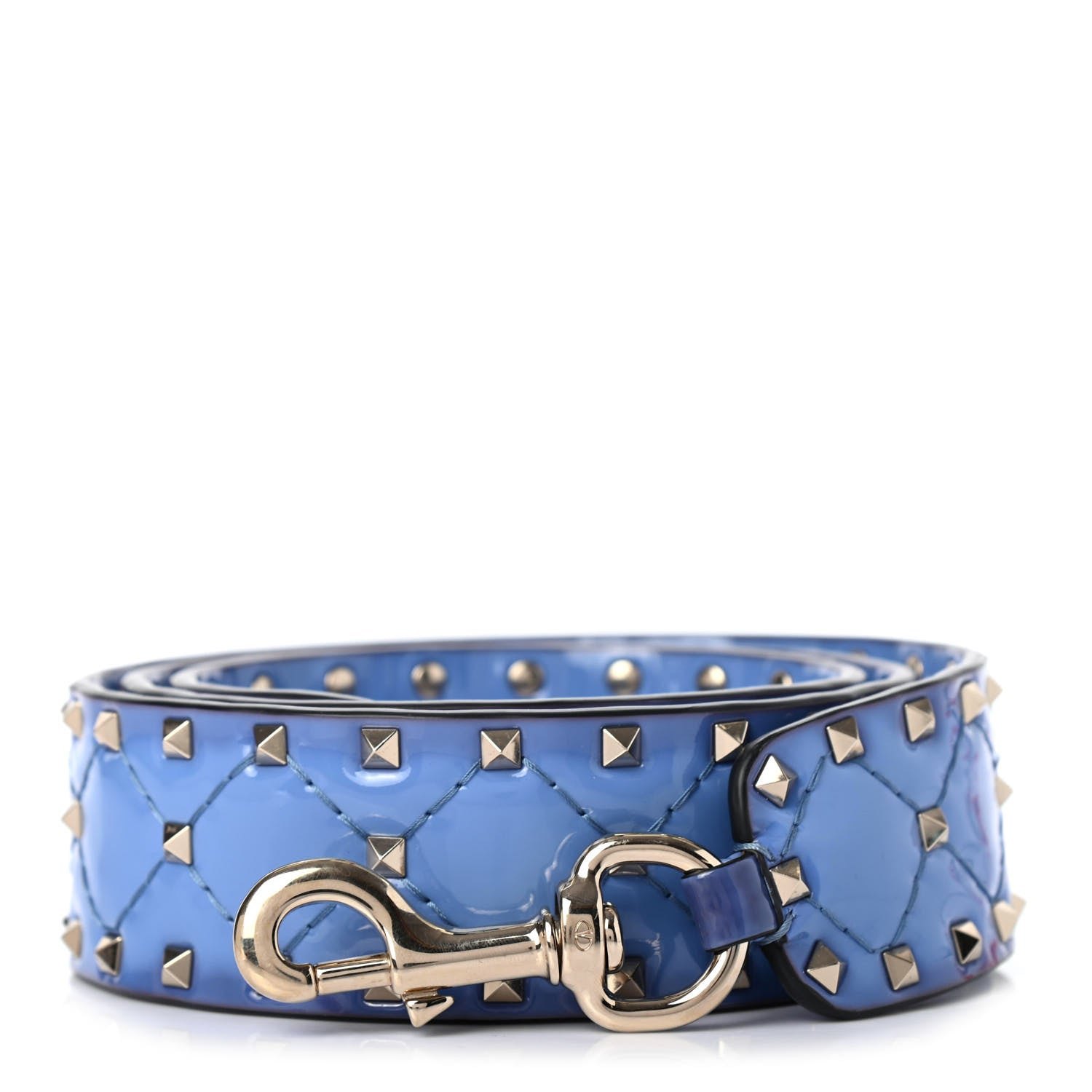 Valentino Garavani Patent Rockstud Spike Shoulder Strap Angel 1 of 4