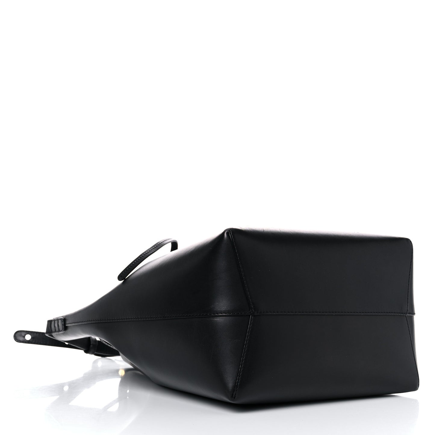 Vegetable Tanned Calfskin Bucket Bag Black Royal