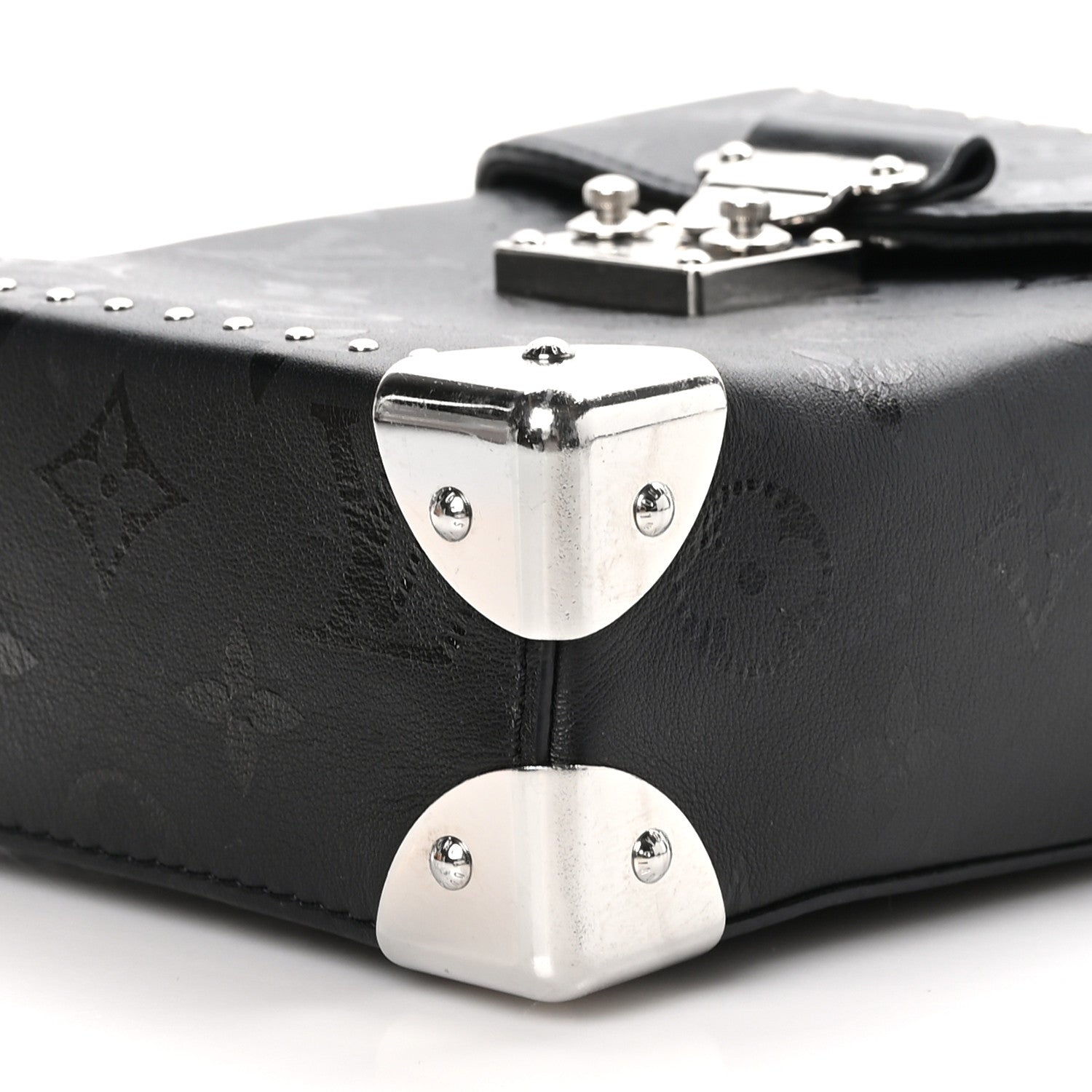 Louis Vuitton Calfskin Monogram Print Camera Box Black 8 of 8