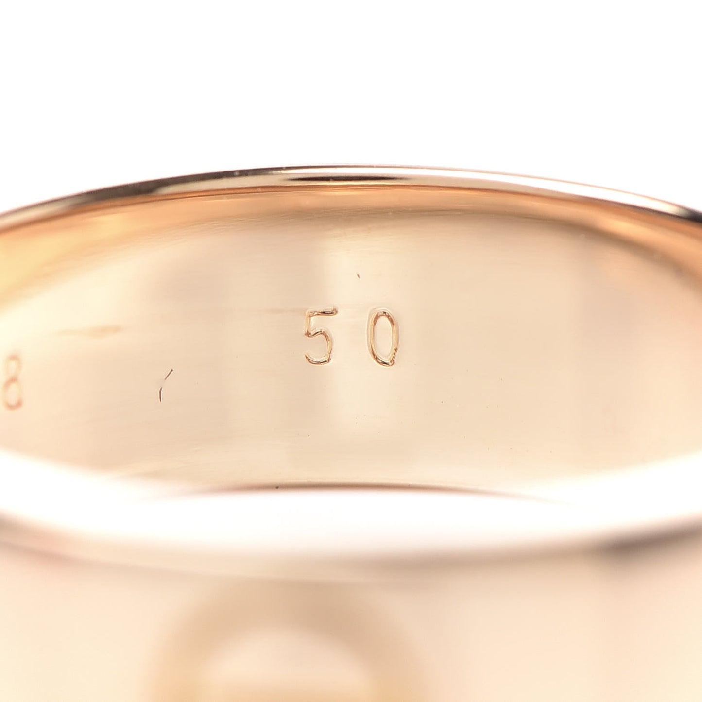 18K Yellow Gold 5.5mm LOVE Ring 50 5.25