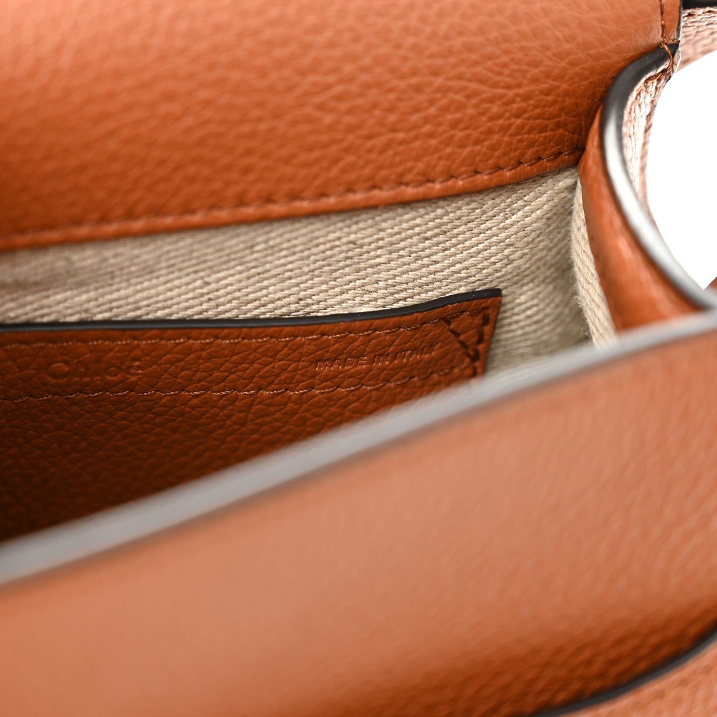 Calfskin Mini Marcie Round Crossbody Bag Tan
