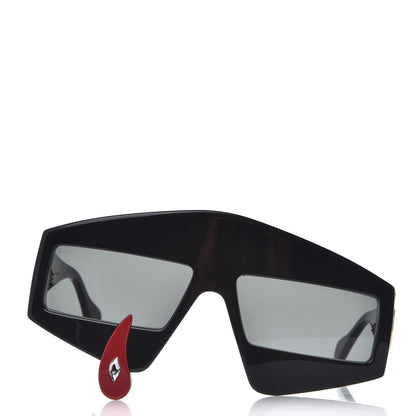Gucci Acetate Crystal Hollywood Forever Tear Drop Sunglasses GG0359S Black 2 of 9